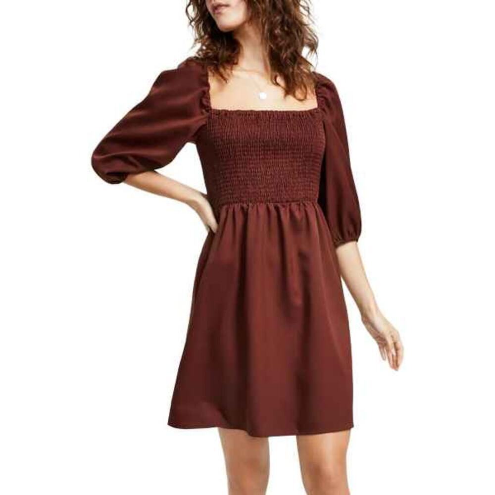 Bar III‎ womens smocked short mini dress NWTs